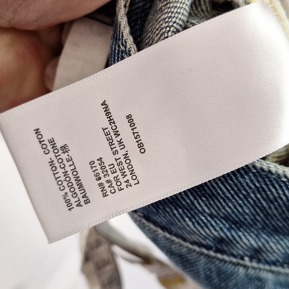 BDG Jeans Mens 32x32 Vintage Slim Fit Distressed Ripped Blue Denim Jean's - Picture 4 of 5